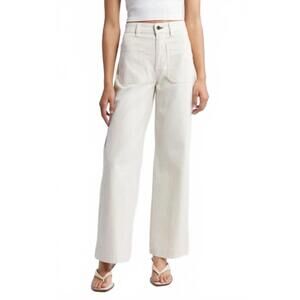 NEW ASKK NY sailor wide leg pants in sand